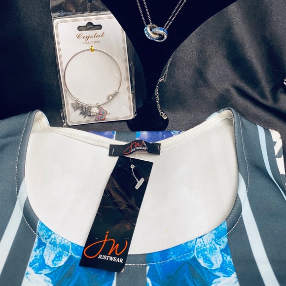 BNWT Beautiful ‘JustWear’ Form Fitting Midi Sleeveless Dress by JW, Size 12 - Picture 9 of 10